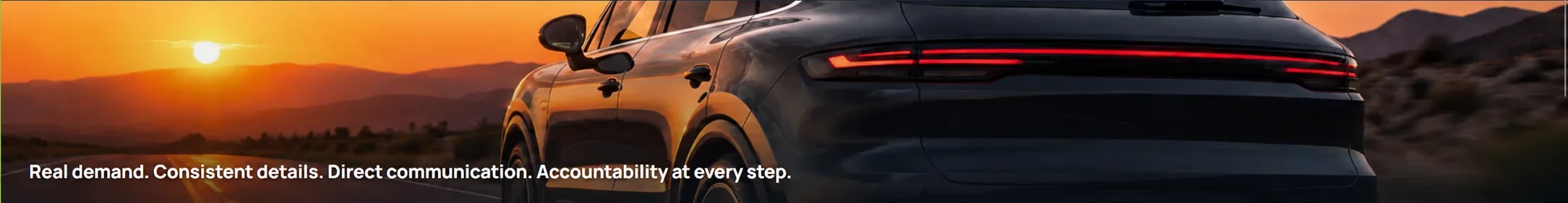 Vehicle representing real Buyer demand